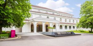 Hotel exterior showing entrance to reception